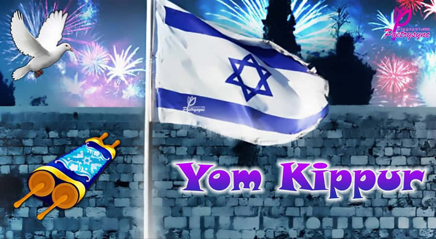 Yom Kippur Celebration Graphic Wallpaper