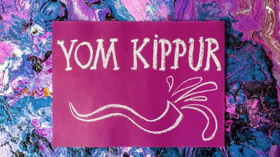 Yom Kippur Celebration Sign Wallpaper