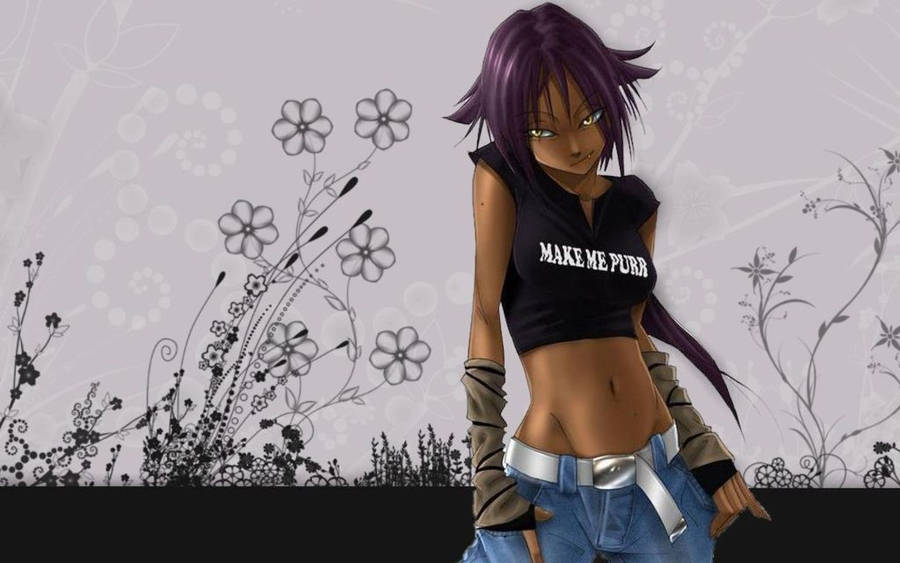 Yoruichi Shihouin Purr Wallpaper