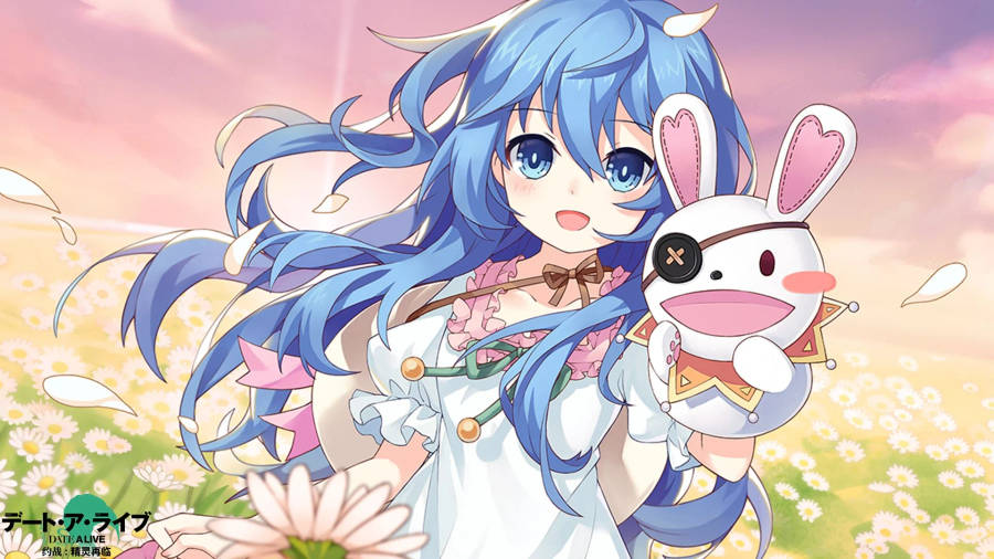 Yoshino Himekawa In Flower Garden Wallpaper