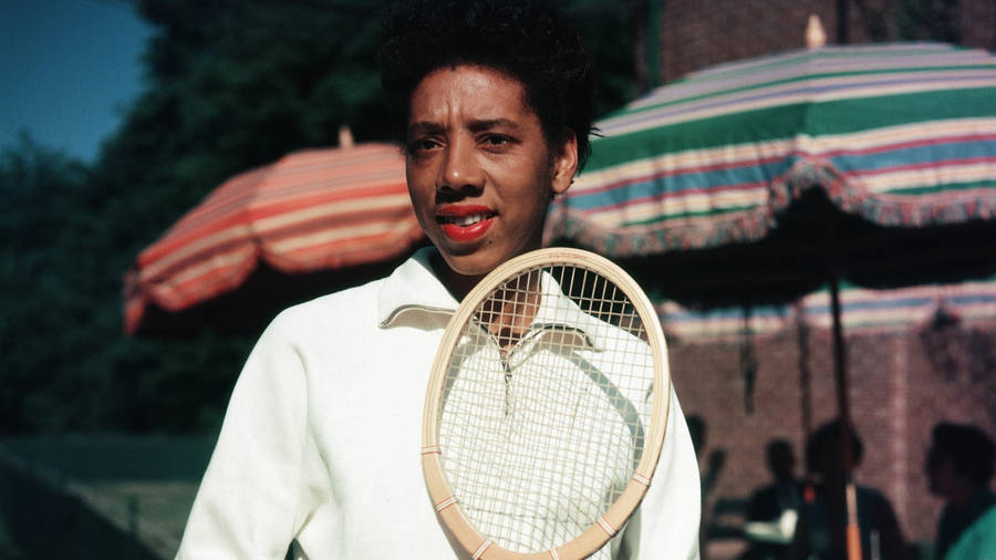 Young Althea Gibson Tennis Player Wallpaper