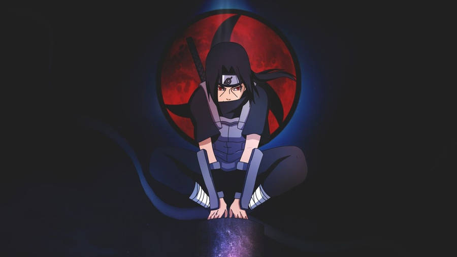 Young Itachi Uchiha Sharingan Naruto Laptop Wallpaper