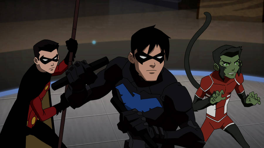 Young Justice Season 2 Scene Wallpaper