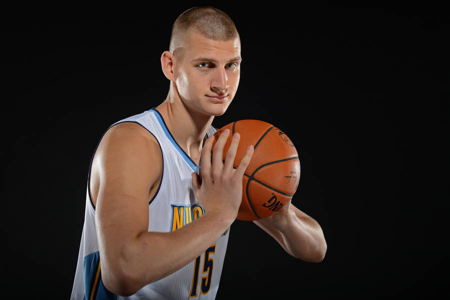 Young Nikola Jokic Of Denver Nuggets Wallpaper