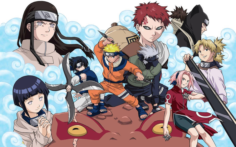 Young Ninja Naruto Characters Fan Art Wallpaper