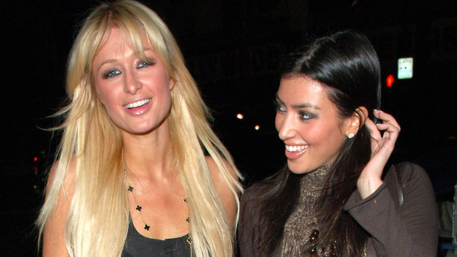 Young Paris Hilton And Kim Kardashian Wallpaper