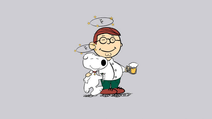Young Peter Griffin And Brian Griffin Wallpaper