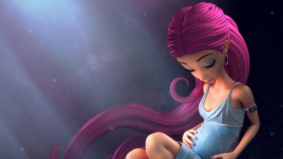 Young Pregnant 3d Art Wallpaper