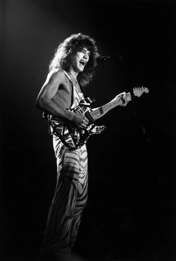 Young Rockstar Eddie Van Halen Wallpaper