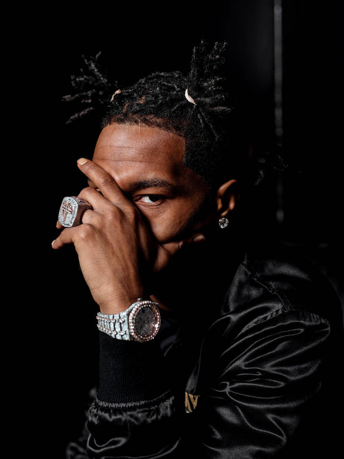 Youngboy Never Broke Again Covering Face Wallpaper