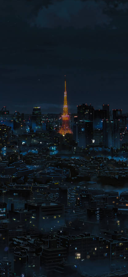 Your Name Iphone Tokyo Tower Wallpaper