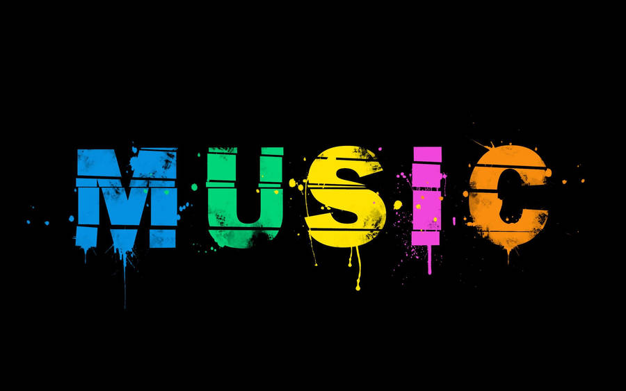 Youtube Cover Colorful Music Painted Logo Wallpaper