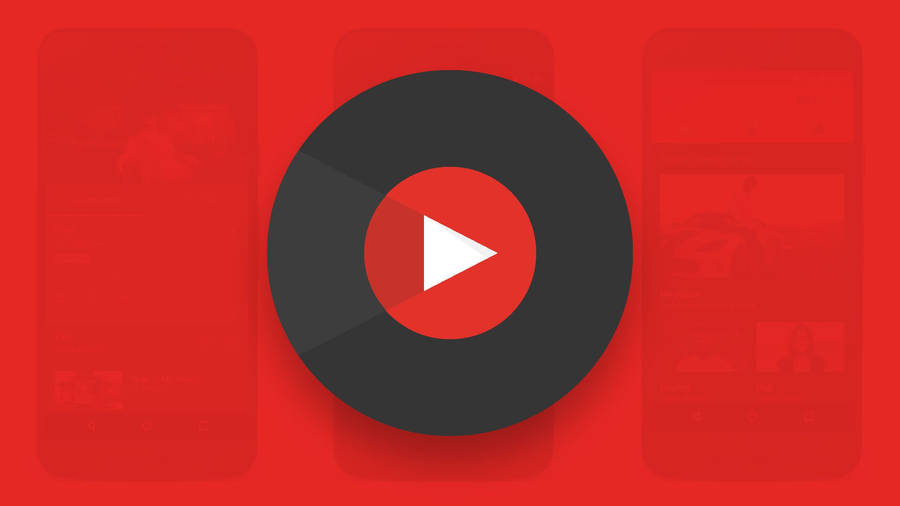 Youtube Logo Play Button In Circle Wallpaper