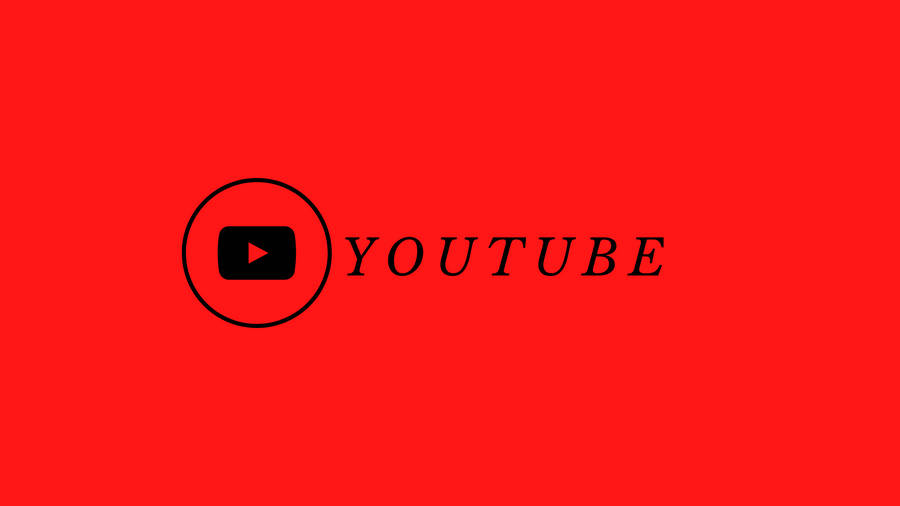 Youtube Logo With Different Font Wallpaper