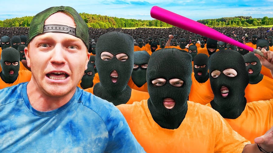 Youtuber Unspeakable With Masked Thieves Wallpaper