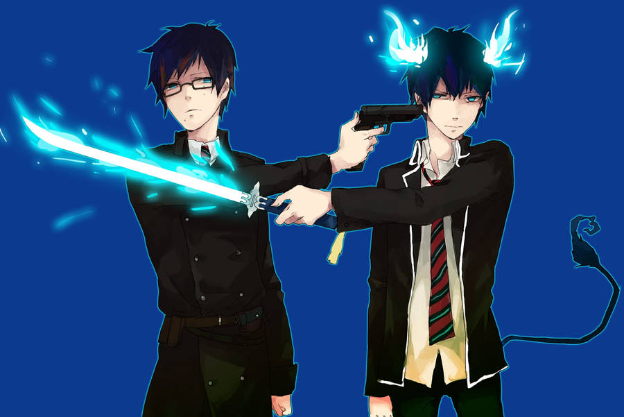 Yukio Rin Art Blue Exorcist Wallpaper