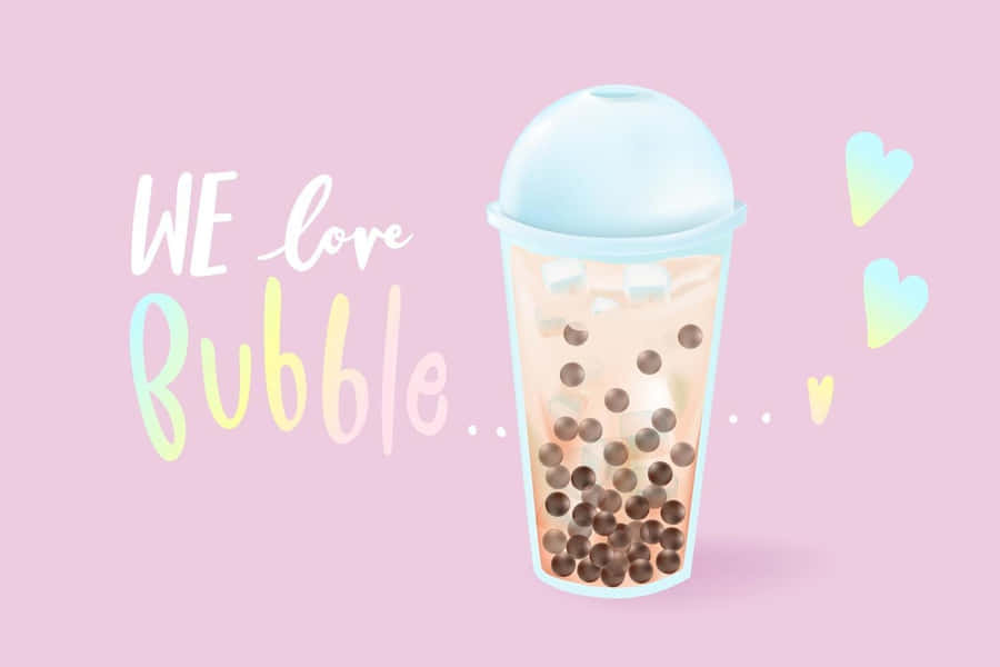 Yummy Bubble Tea Wallpaper