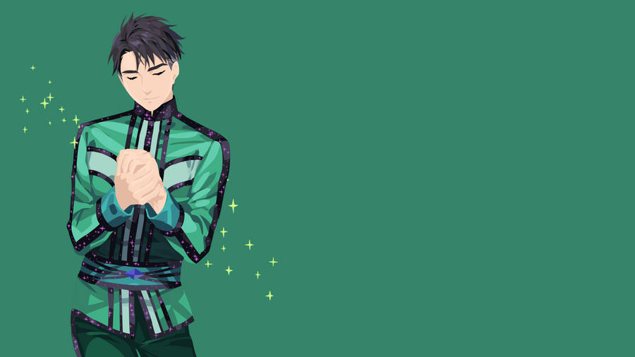 Yuri On Ice Green Jean-jacques Wallpaper