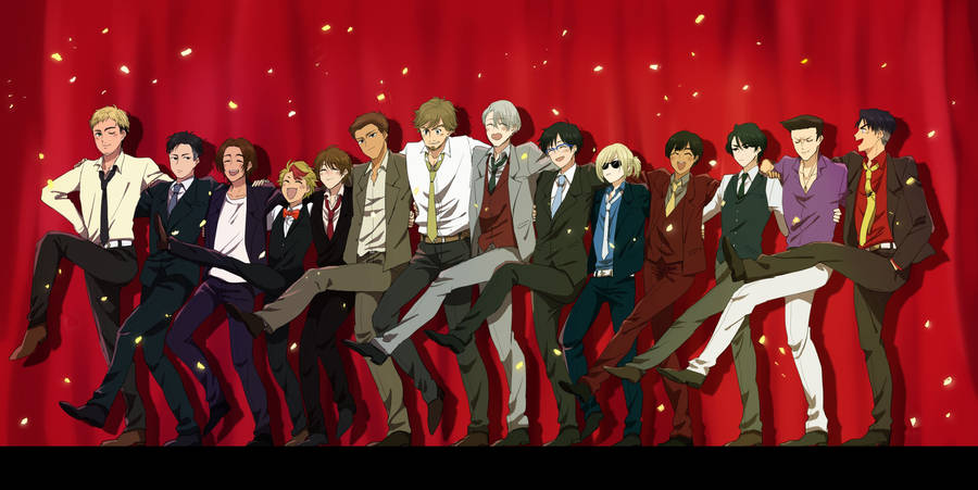 Yuri On Ice Party With Suit Wallpaper