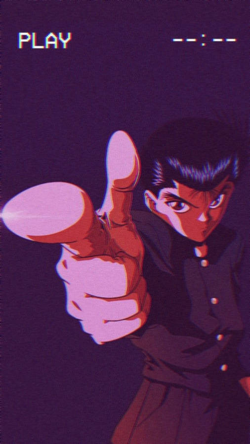 Yuyu Hakusho Yusuke Vhs Edit Wallpaper