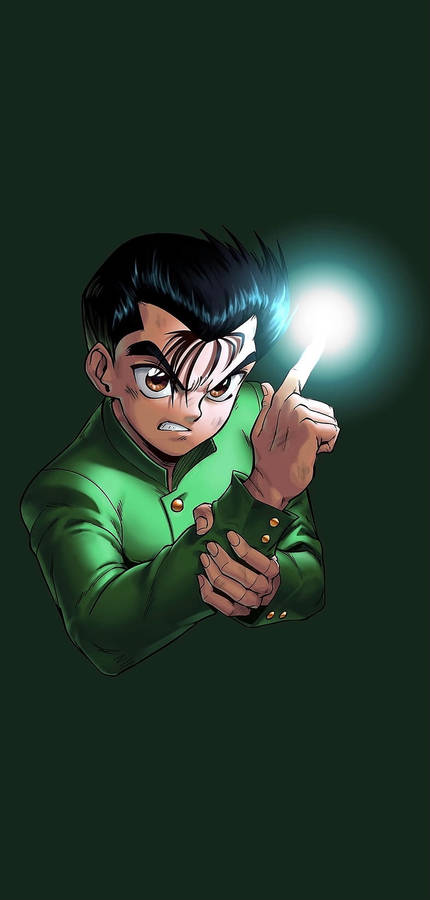 Yuyu Hakusho Yusuke With Lighting Finger Wallpaper