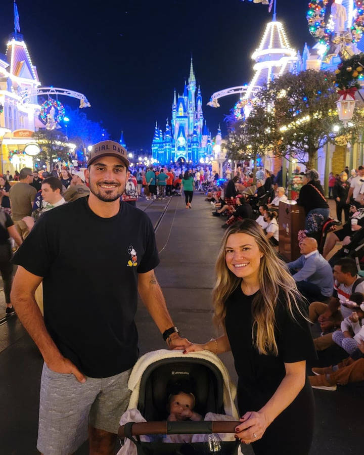 Zach Eflin Family At Disneyland Wallpaper