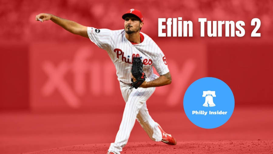 Zach Eflin In Action On The Baseball Field Wallpaper