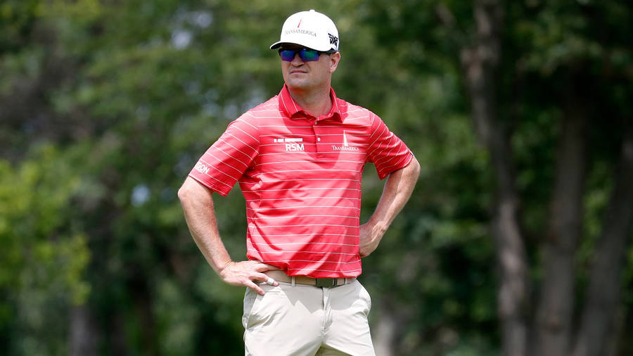 Zach Johnson Red Shirt Wallpaper