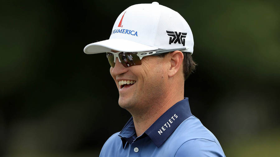 Zach Johnson With A Winning Smile Wallpaper