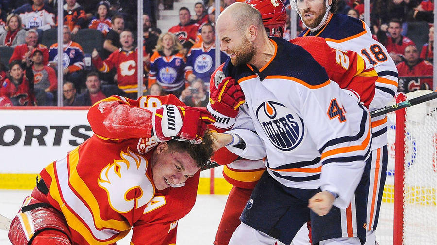 Zack Kassian Hit Matthew Tkachuk Wallpaper