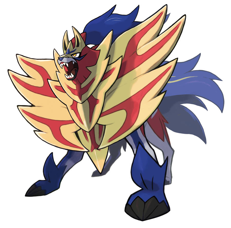 Zamazenta Roaring Wallpaper