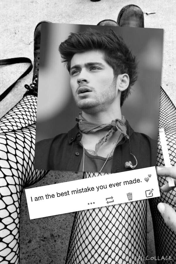 Zayn Iphone Over Fishnet Stockings Wallpaper