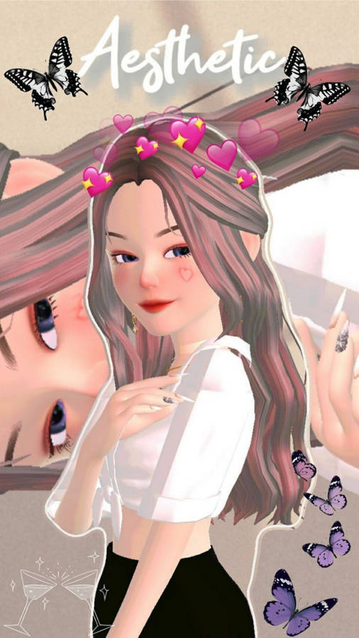 Zepeto Aesthetic Girl Wallpaper