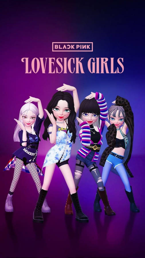 Zepeto Blackpink Love Sick Girls Wallpaper