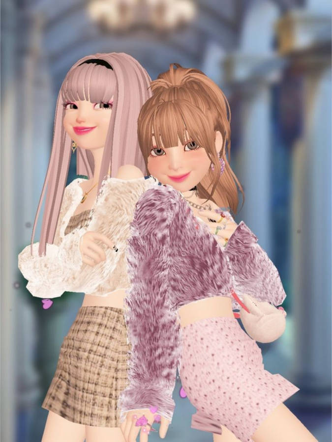 Zepeto Fashionable Girls Wallpaper