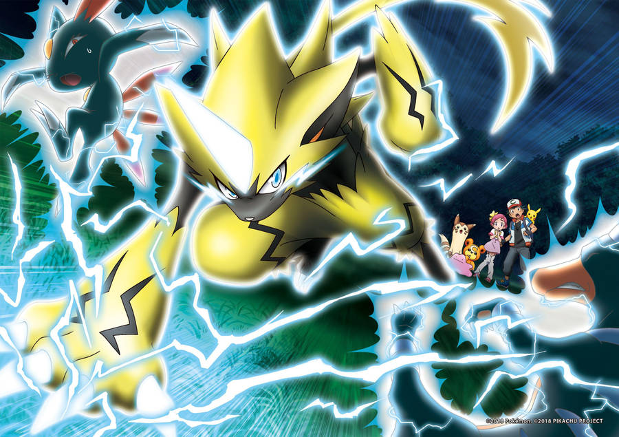 Zeraora Official Movie Art Sneasel Wallpaper