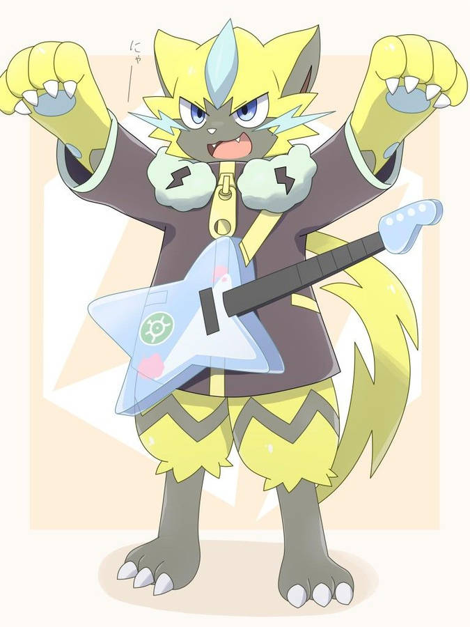 Zeraora Rock Concert Paws Wallpaper