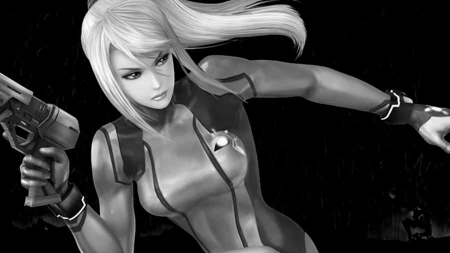 Zero Suit Samus, Ready For Battle Wallpaper