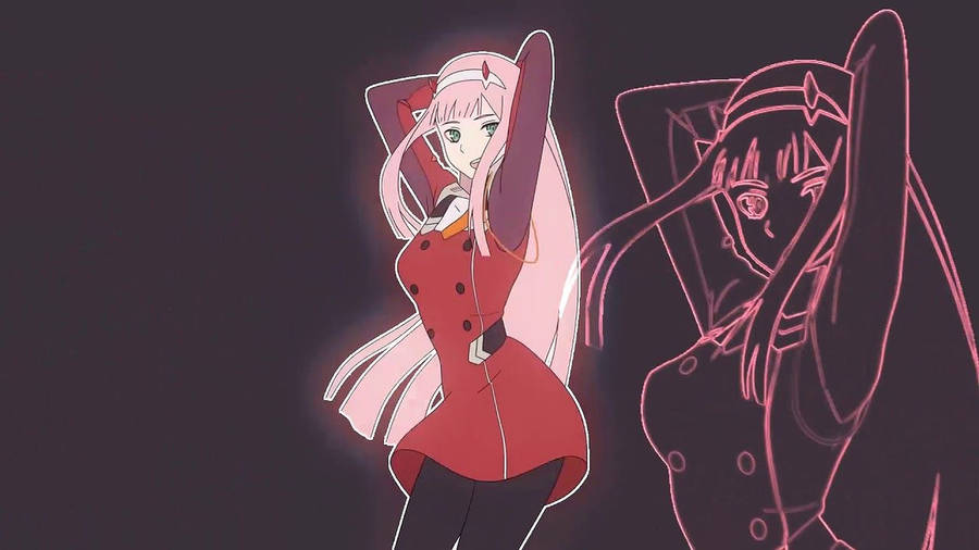 Zero Two Anime Dance Wallpaper