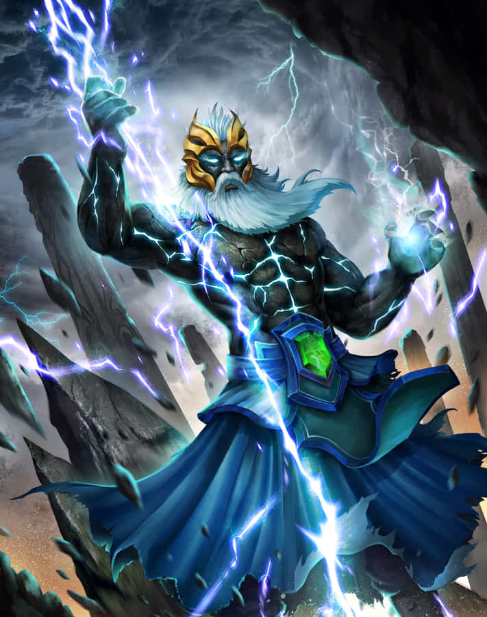 Zeus Exhales The Power Of The Gods Wallpaper