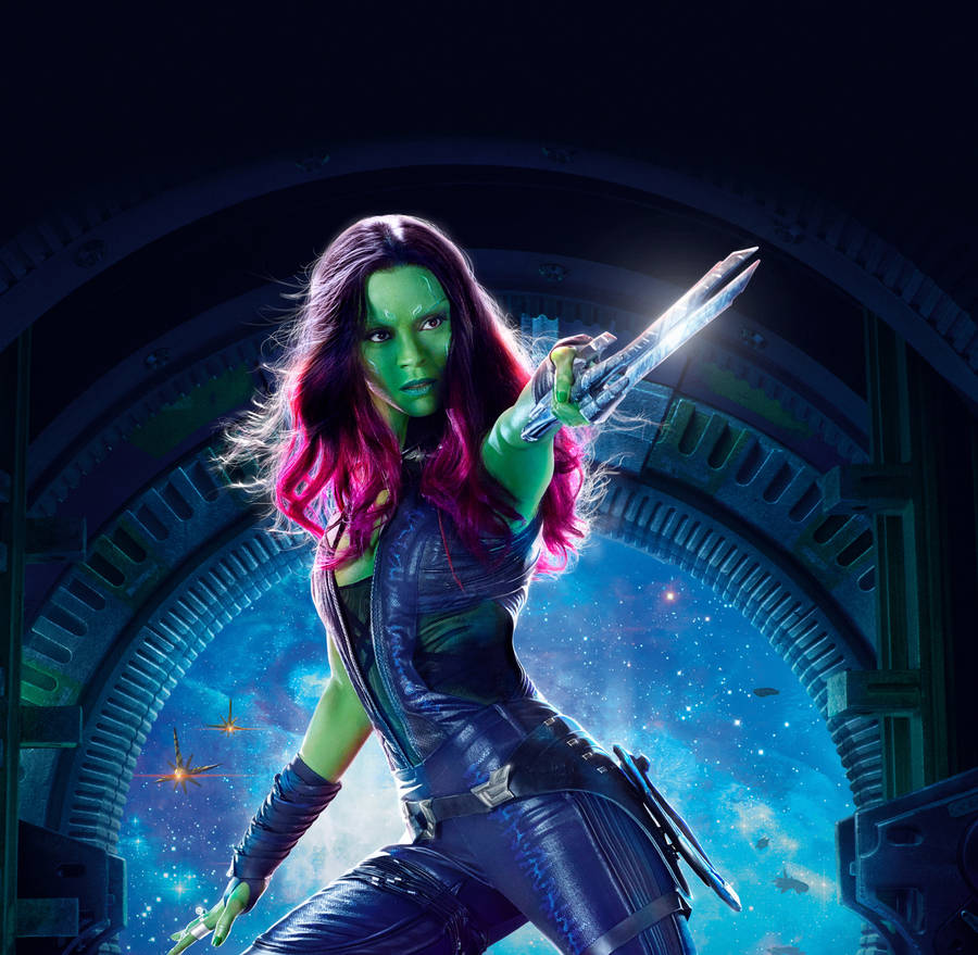 Zoe Saldana Gamora Costume Wallpaper