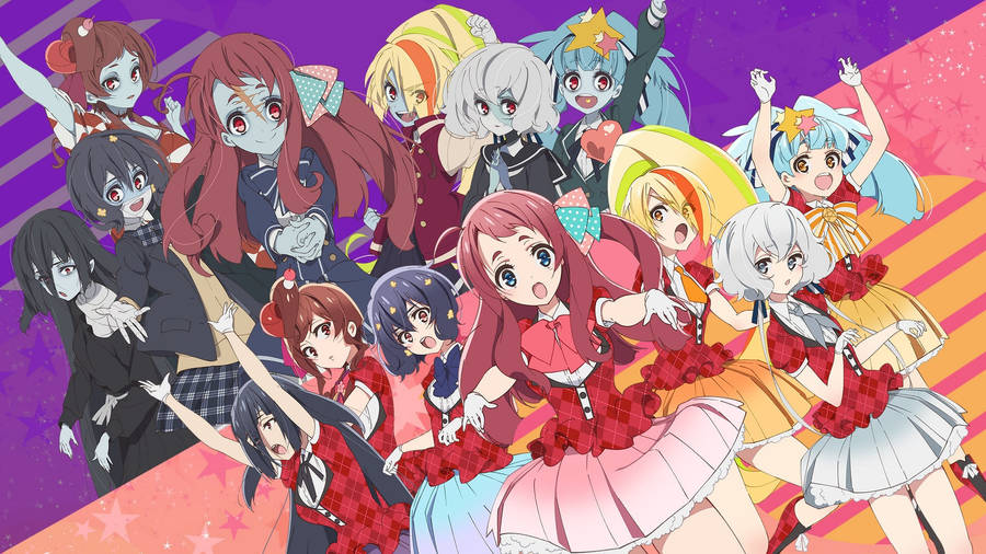 Zombie Land Saga Pop Stars Zombies Wallpaper