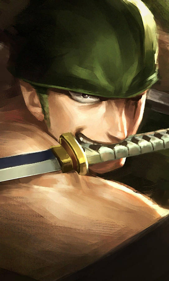 Zoro Hd Close Up Shot Wallpaper