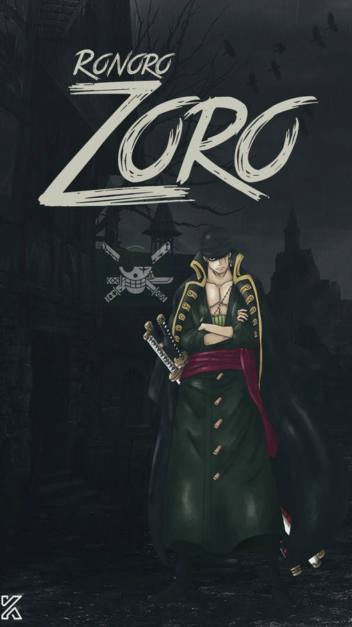 Zoro In Cool Pirate Outfit Wallpaper