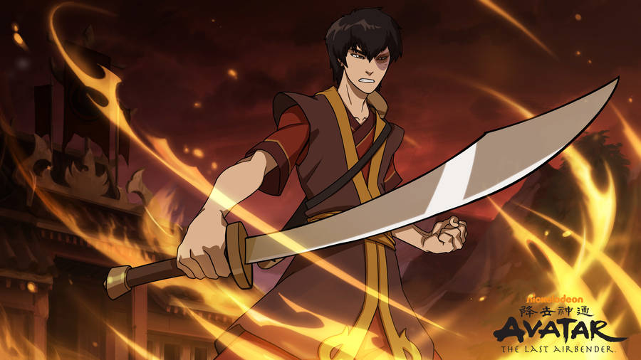 Zuko In Blazing Anger Wallpaper