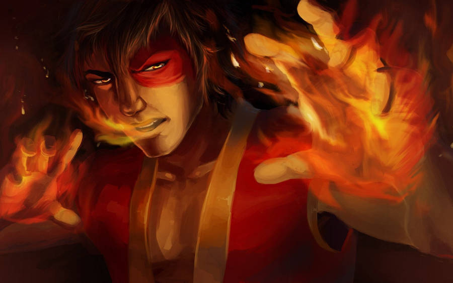 Zuko In Pastel Red Colour Wallpaper