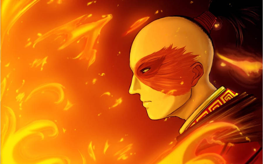 Zuko Scars Of Flames Wallpaper