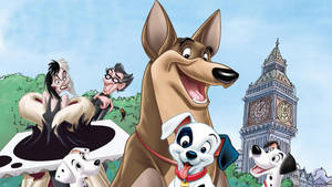 101 Dalmatians With Thunderbolt Wallpaper