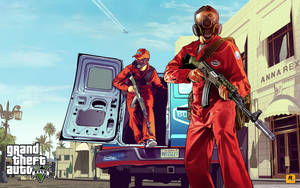 1080p Gta 5 Bank Heist Wallpaper