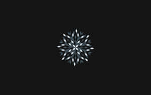 1080p Minimalist Snowflake Wallpaper